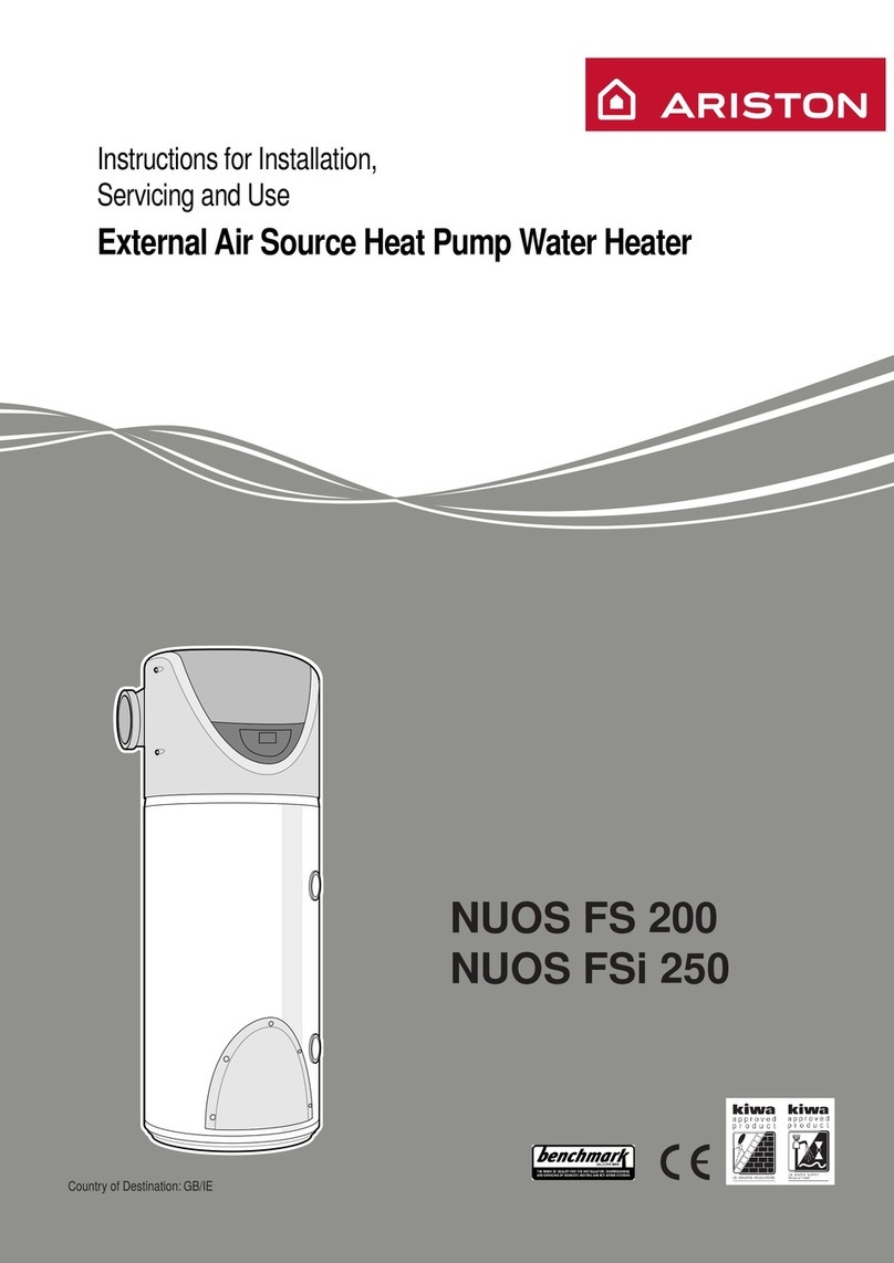Ariston NUOS FSi 250 Instructions for installation and servicing