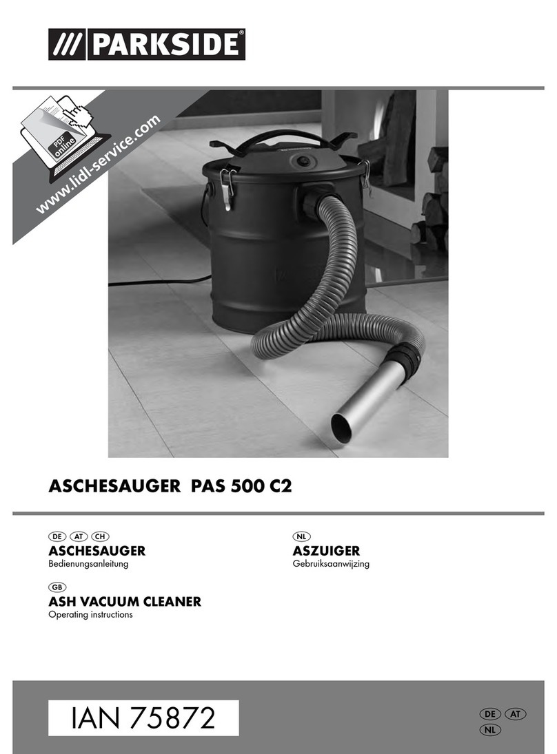 Parkside ASCHESAUGER PAS 500 C2 operating instructions