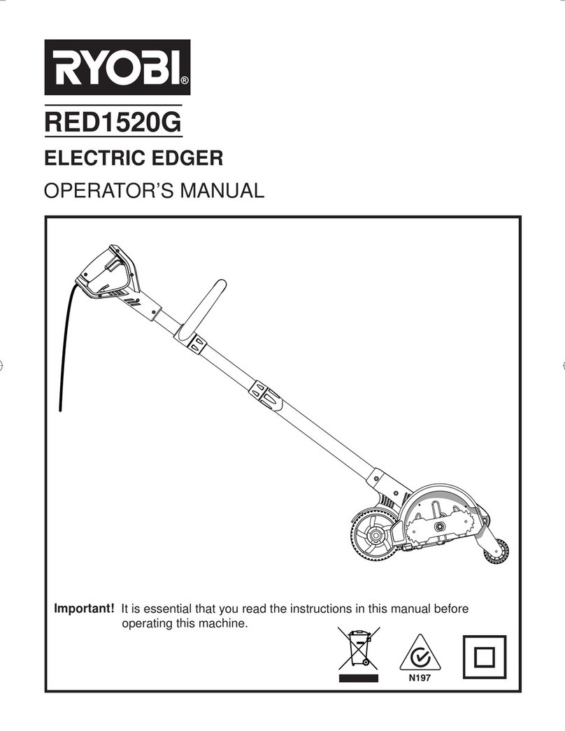 Ryobi RED1520G User manual Ryobi RED1520G User manual
