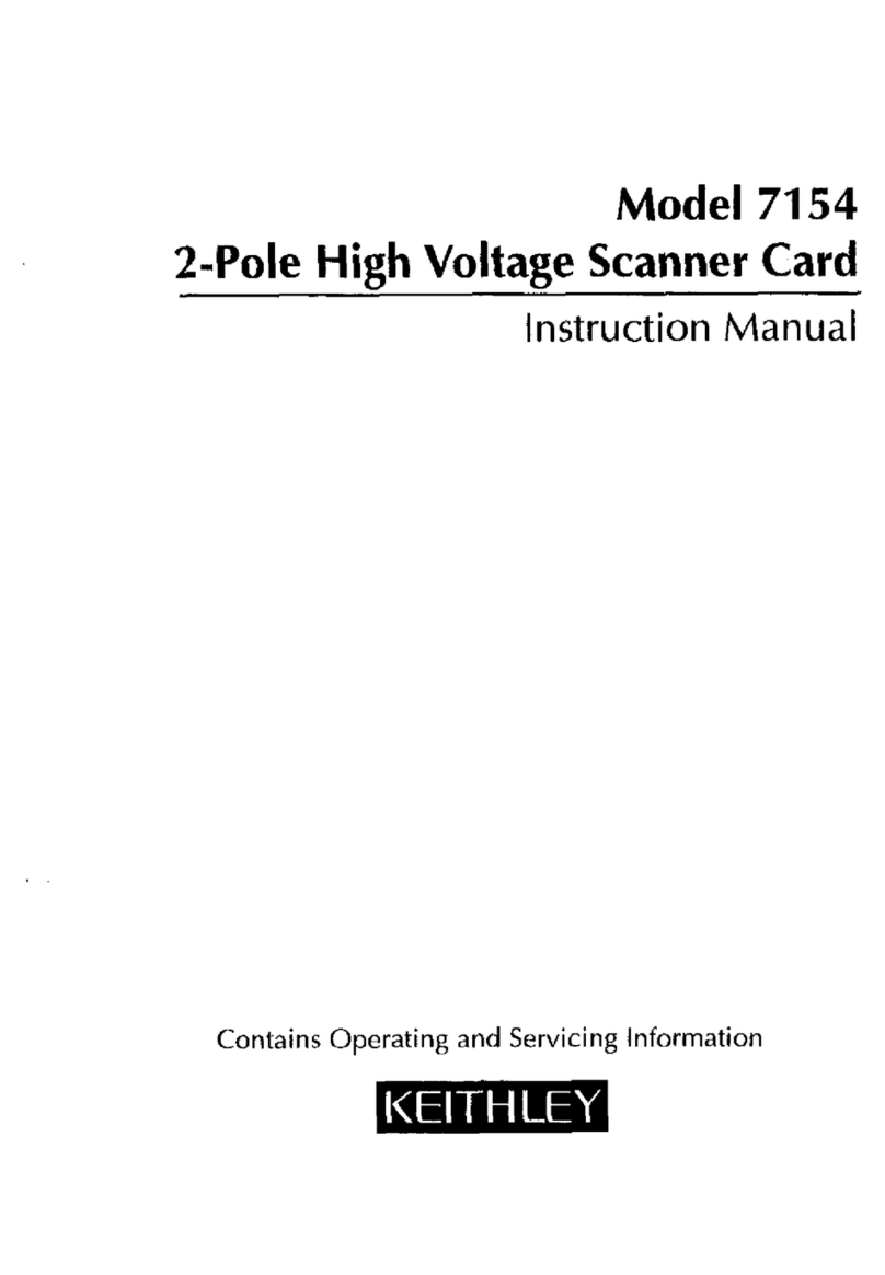 Keithley 7154 User manual