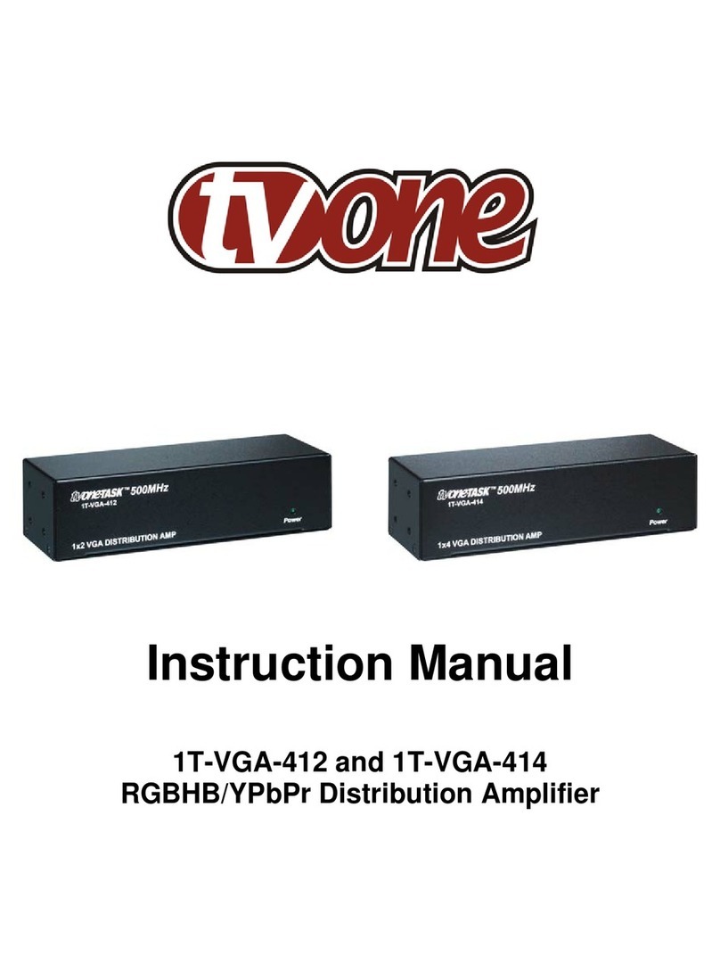 TV One Multimedia Solutions 1T-VGA-412 instruction manual