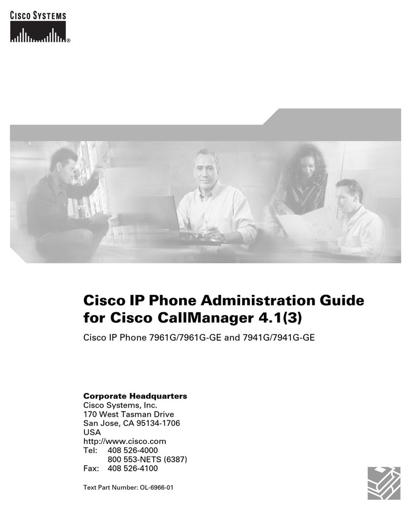 Cisco 7961G - IP Phone VoIP Instruction Manual