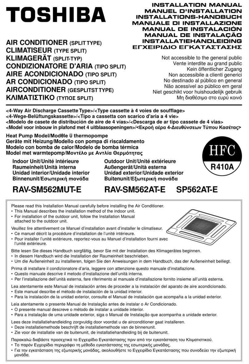 Toshiba RAV-SM562MUT-E User manual