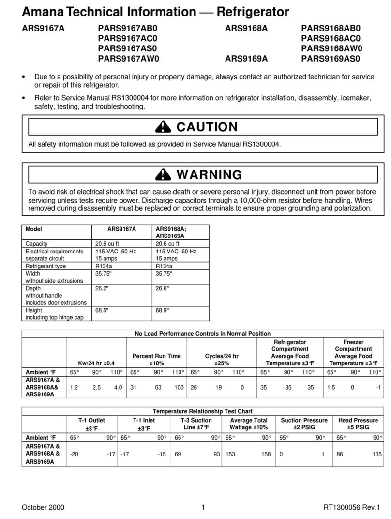 Amana ARS9167A Manual