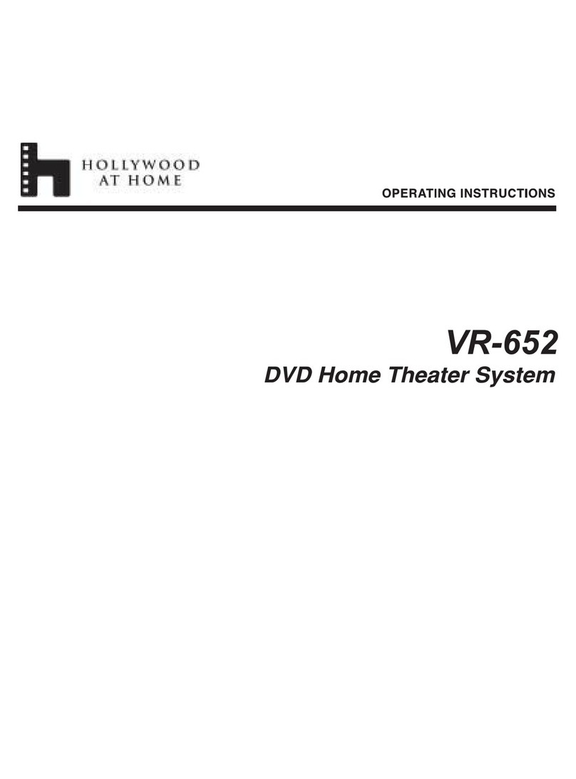 Hollywood At Home VR-652 operating instructions