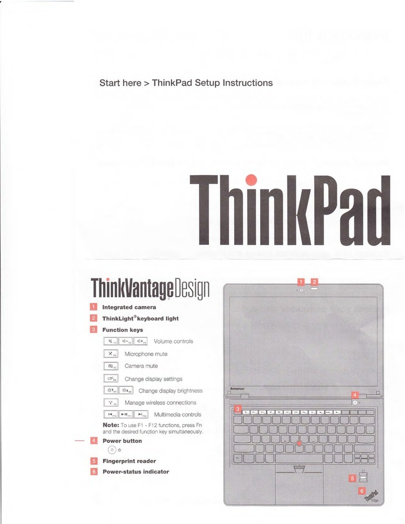 Lenovo ThinkPad Edge E420s Manual