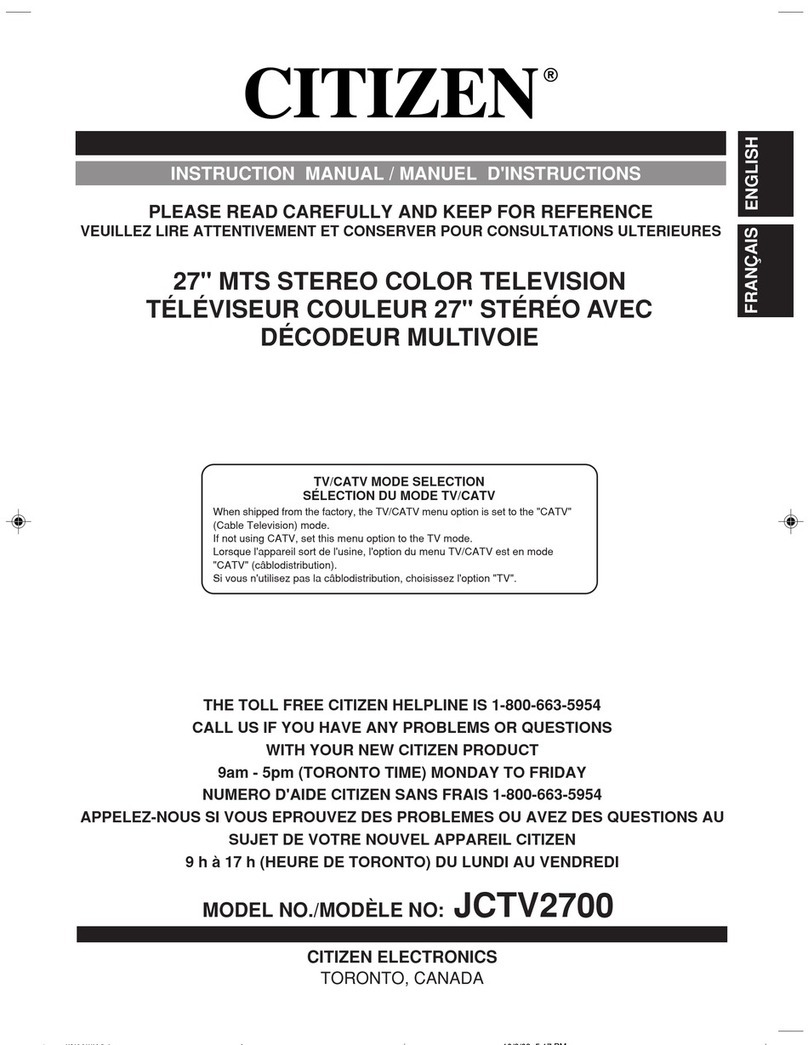 Citizen JCTV2700 User manual