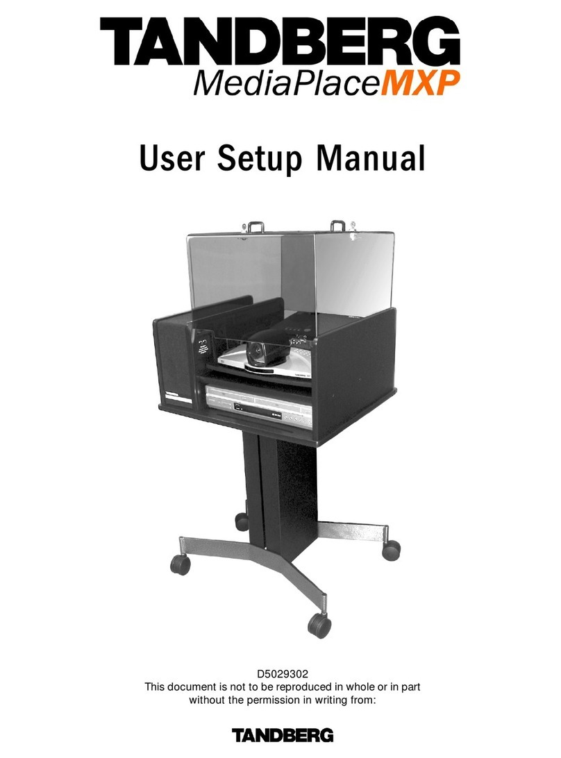 TANDBERG D5029302 User setup manual