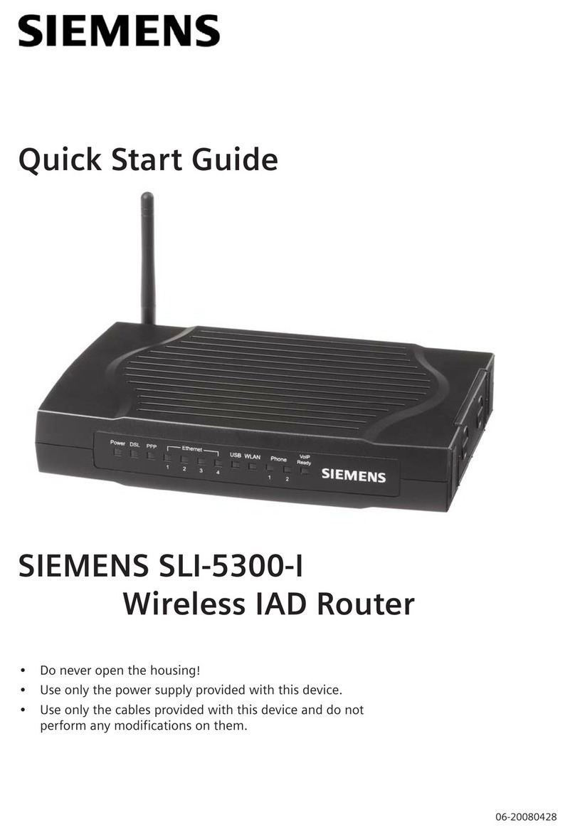Siemens SLI-5300-I User manual