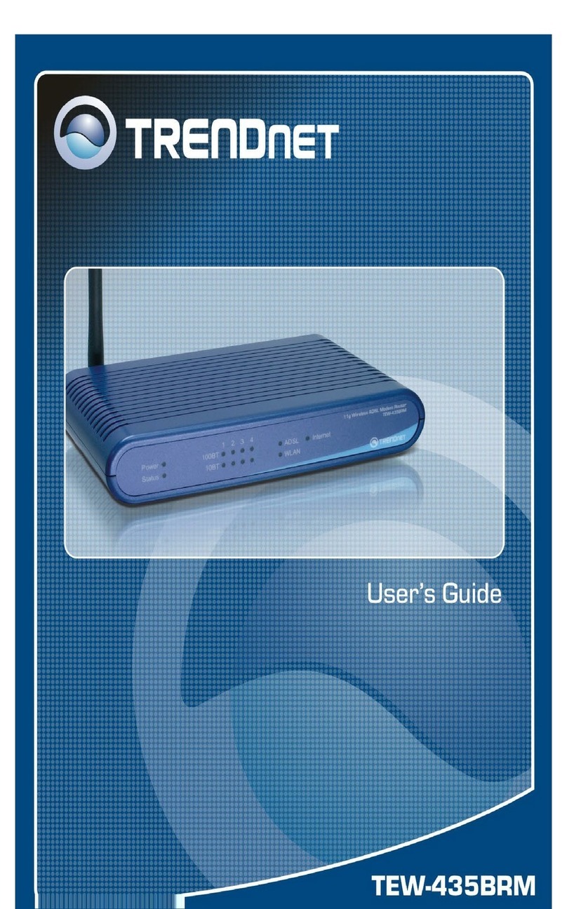 TRENDnet TEW-435BRM - 54MBPS 802.11G Adsl Firewall M user guide
