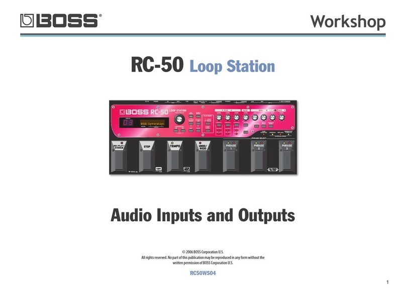 BOSSCO RC-50 User manual