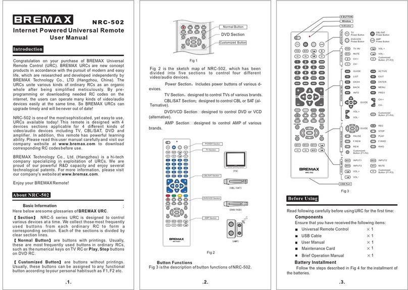 Bremax NRC-502 user manual