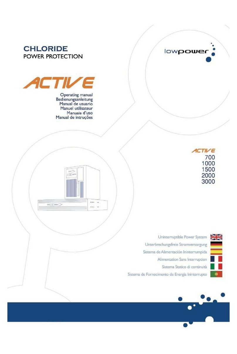 Chloride Power Protection Active 700 User manual