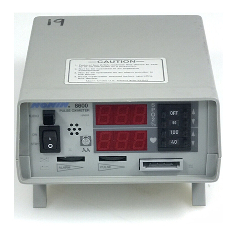 Nonin 8600 User manual Nonin 8600 User manual