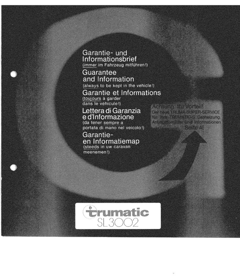 Trumatic SL3002 Guarantee and information
