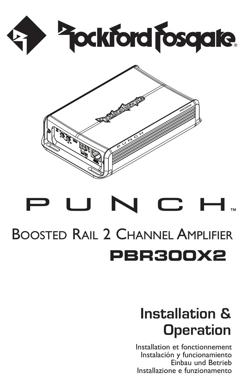 Rockford Fosgate Punch PBR300X2 Installation & operation