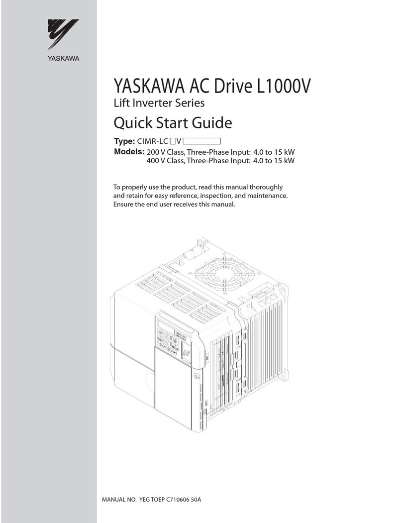 YASKAWA Lift Inverter L1000V User manual YASKAWA Lift Inverter L1000V User manual