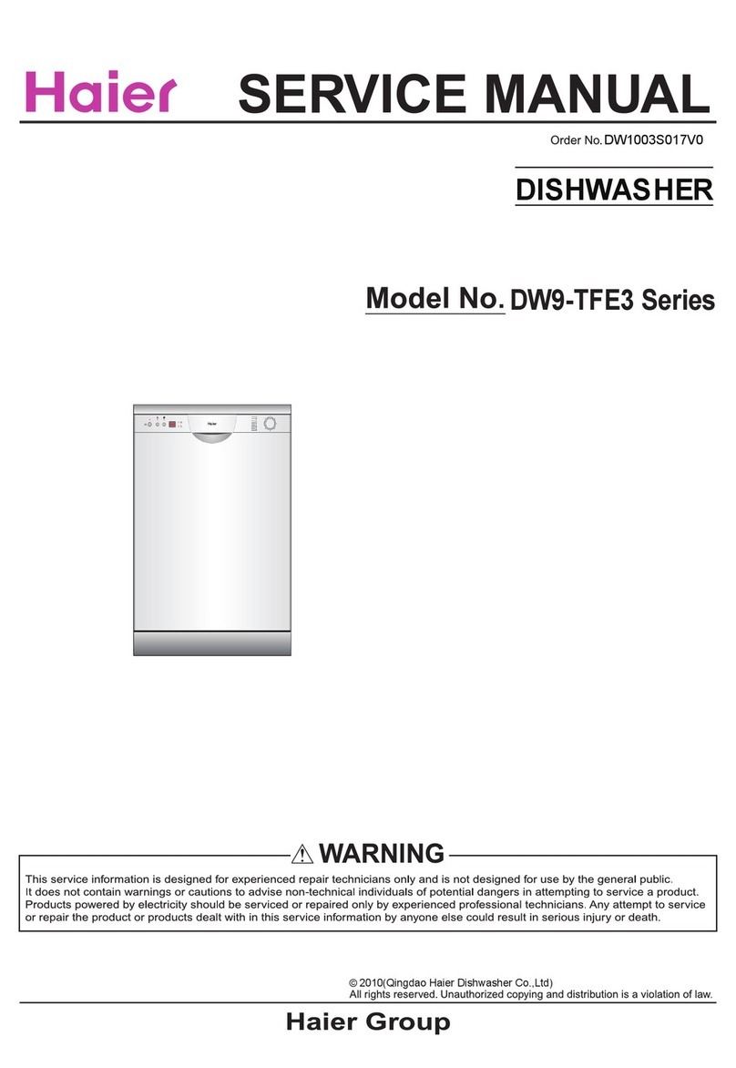 Haier DW9-TFE3-F Service manual