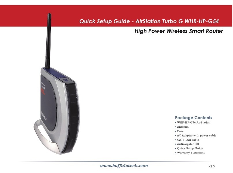 Buffalo AirStation Turbo G WHR-HP-G54 User manual Buffalo AirStation Turbo G WHR-HP-G54 User manual