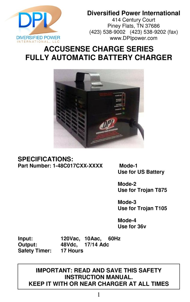 Diversified Power International Accusense Charge Series User manual