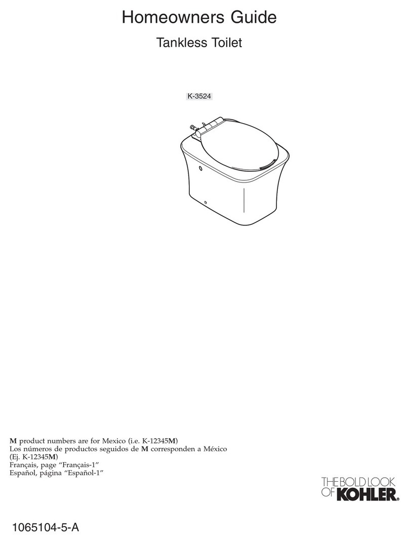 Kohler K-3524 Assembly instructions