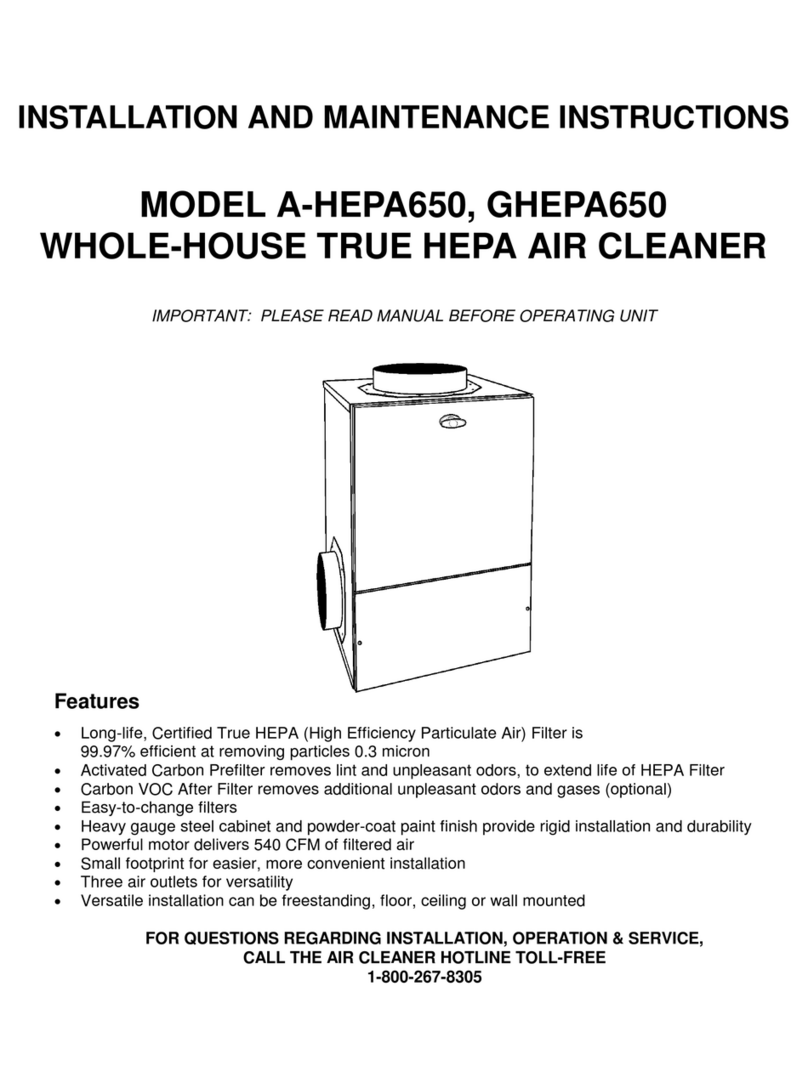 Goodman A-HEPA650 User manual