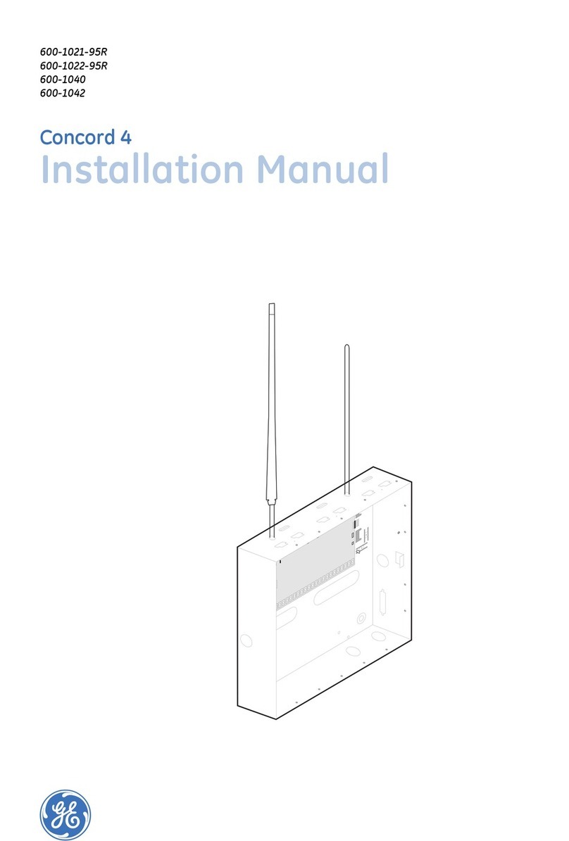 GE Security Concord 4 User manual