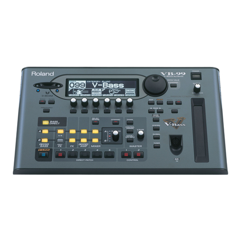 Roland V-Bass VB-99 Specification sheet