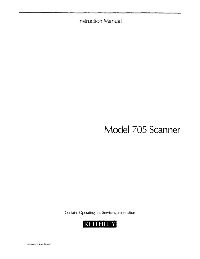 Keithley 705 User manual