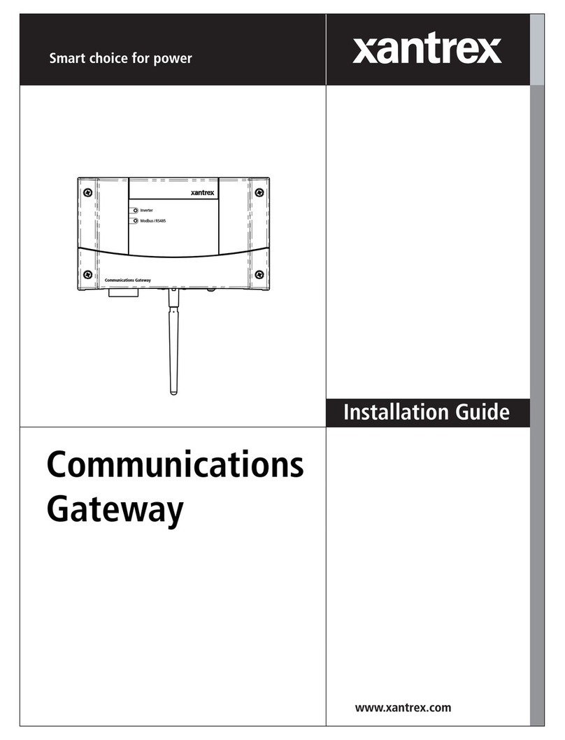 Xantrex Communications gateway installation guide Xantrex Communications gateway installation guide