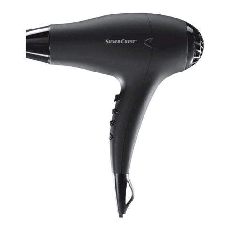 Silvercrest IONIC HAIRDRYER SHTR 2200 A1 Operation and safety notes Silvercrest IONIC HAIRDRYER SHTR 2200 A1 Operation and safety notes
