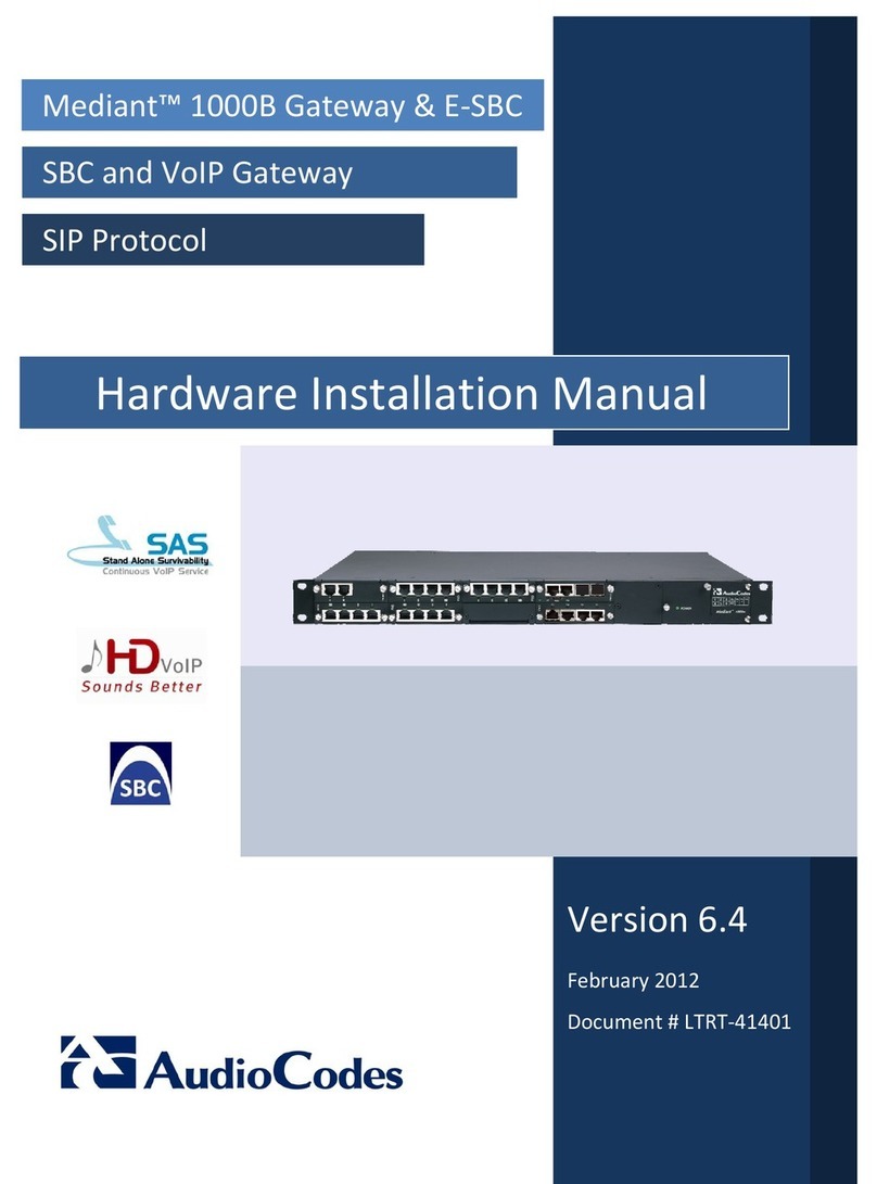 AudioCodes Mediant 1000B Assembly instructions