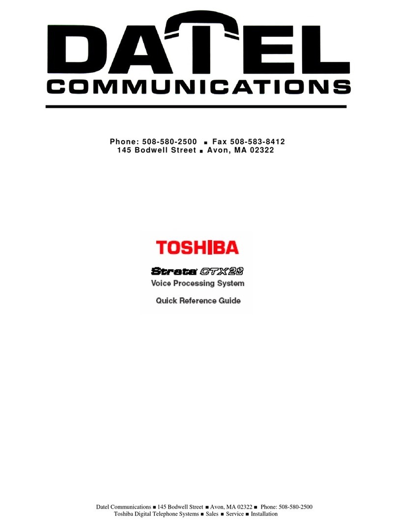 Toshiba Strata CTX28 User manual