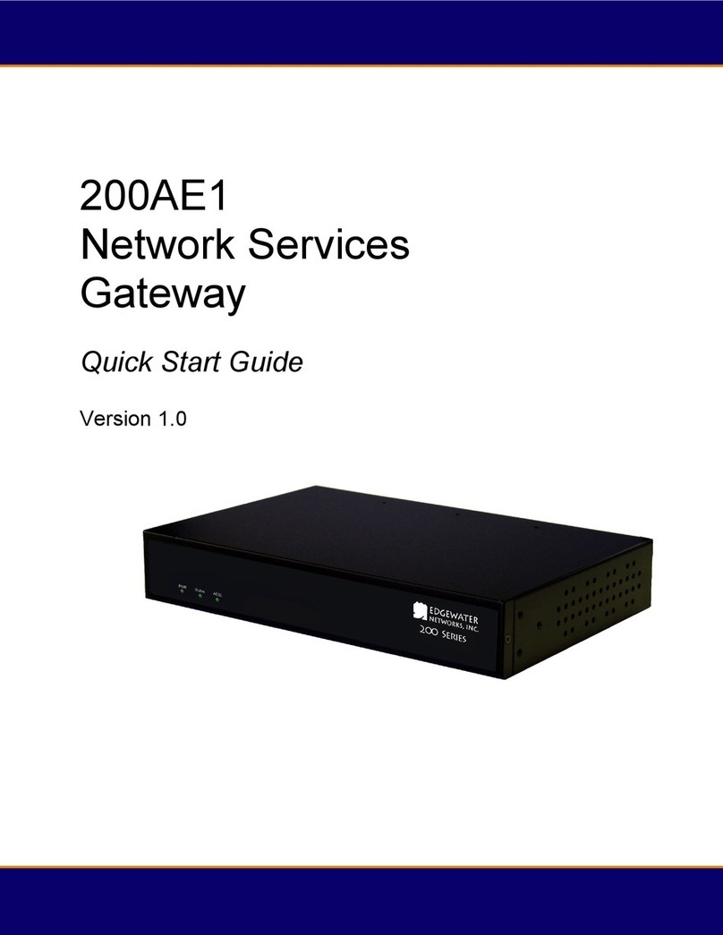 Edgewater Networks 200AE1 User manual Edgewater Networks 200AE1 User manual