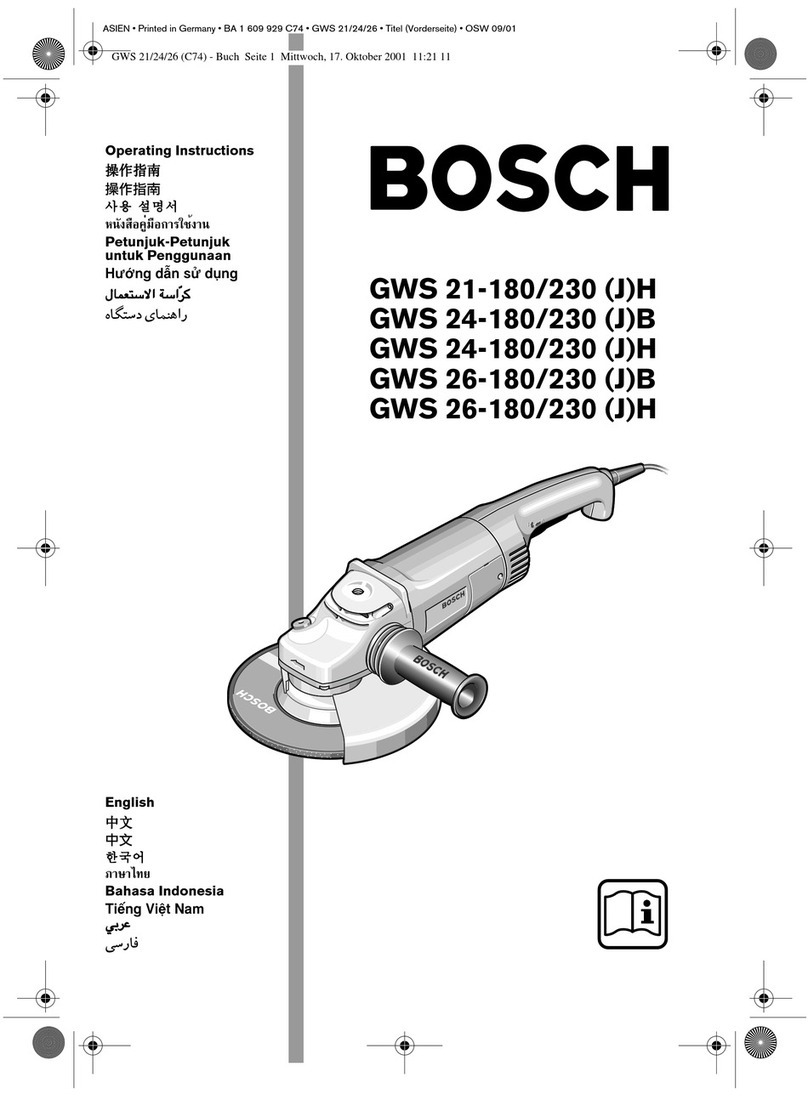 Bosch GWS 26-230 JH User manual