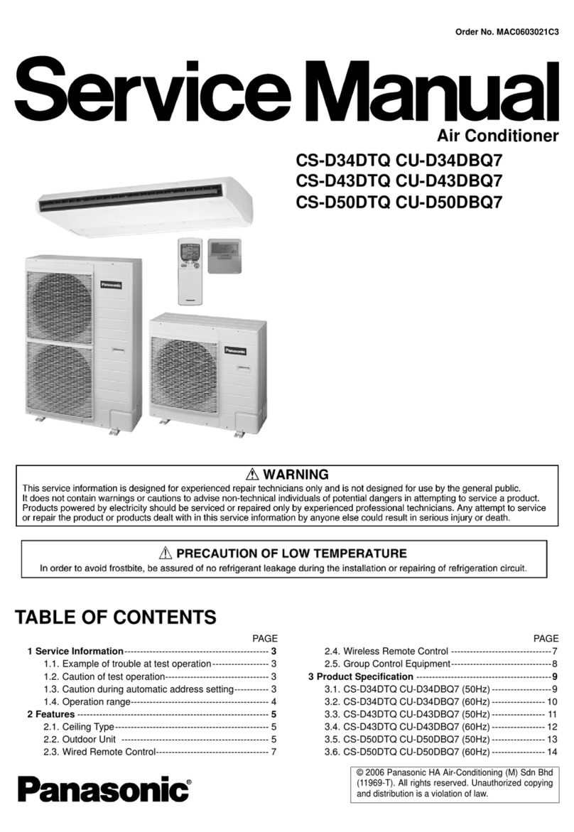 Panasonic CS-D34DTQ User manual