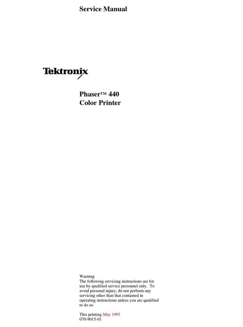 Tektronix Phaser 440 User manual