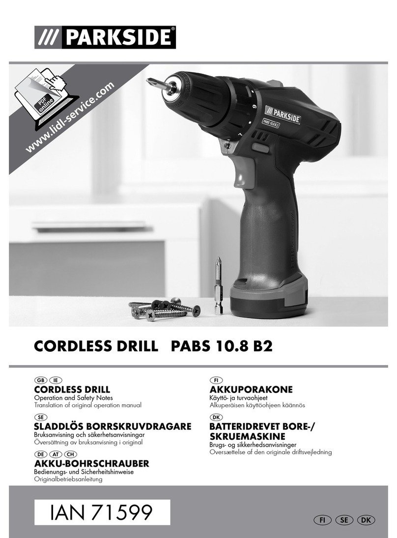 Parkside PABS 10.8 B2 User manual