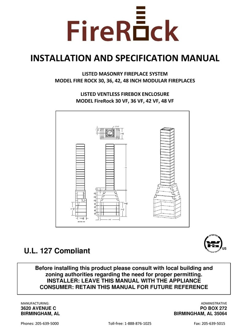 FireRock 30 User manual