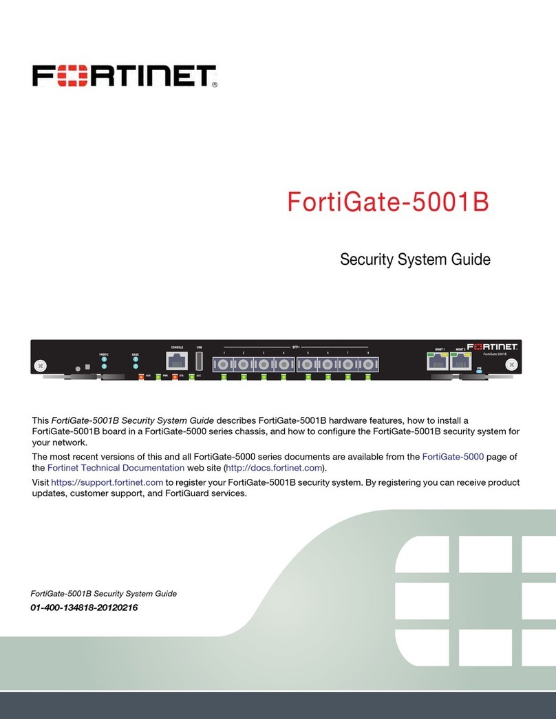 Fortinet FortiGate-5001B User manual