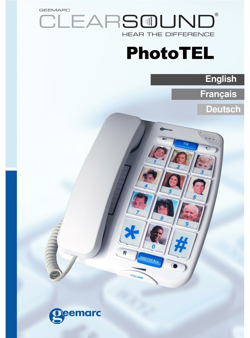 Geemarc PhotoTEL User manual