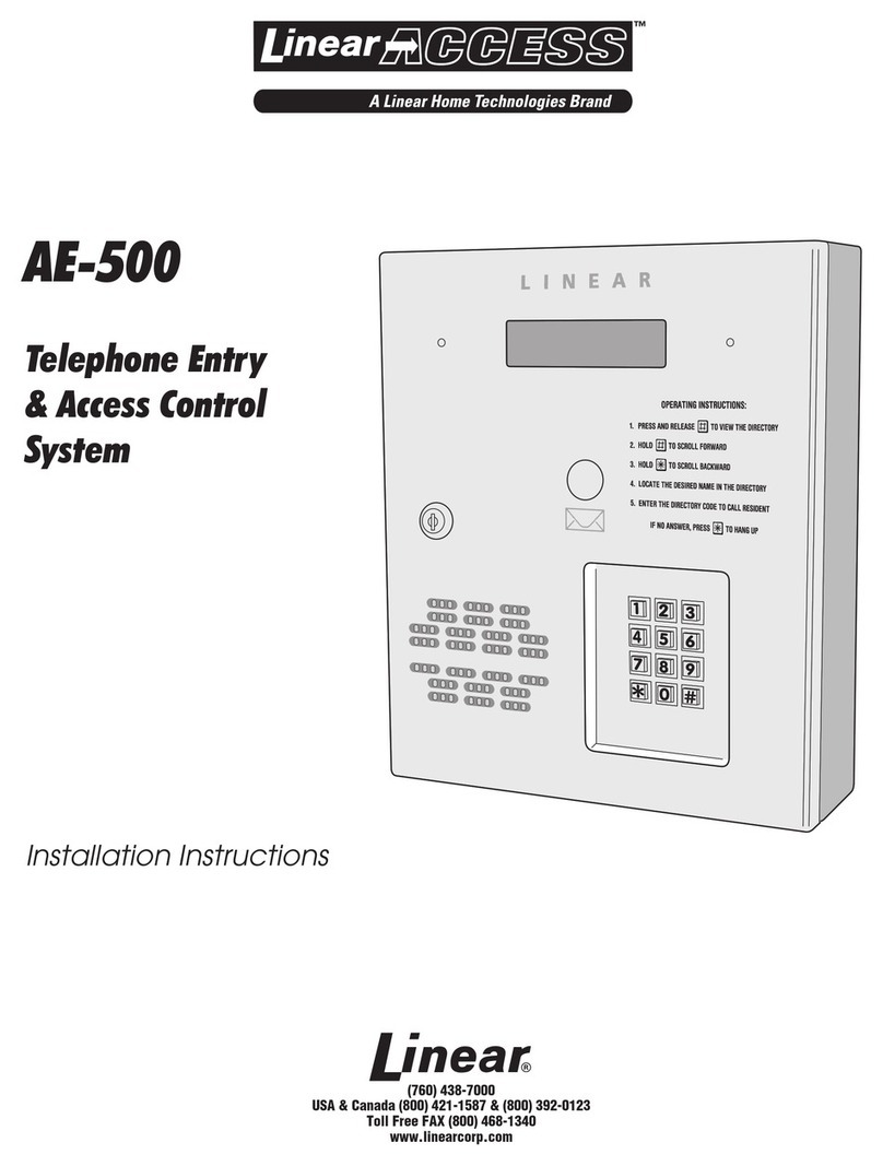 Linear AE-500 User manual
