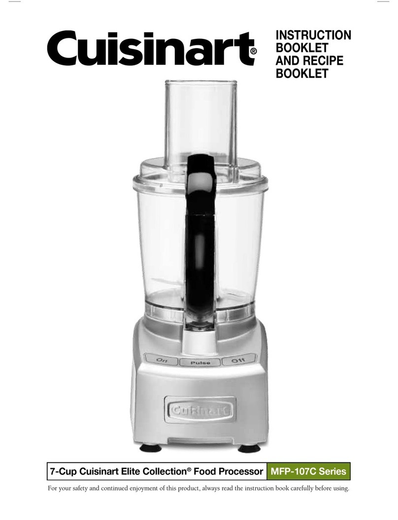Cuisinart MFP-107C Series User manual