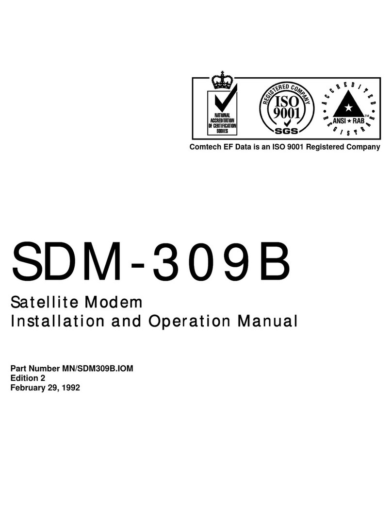 Comtech EF Data SDM-309B User manual