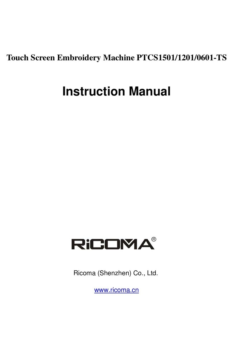 Ricoma TCS1501 instruction manual