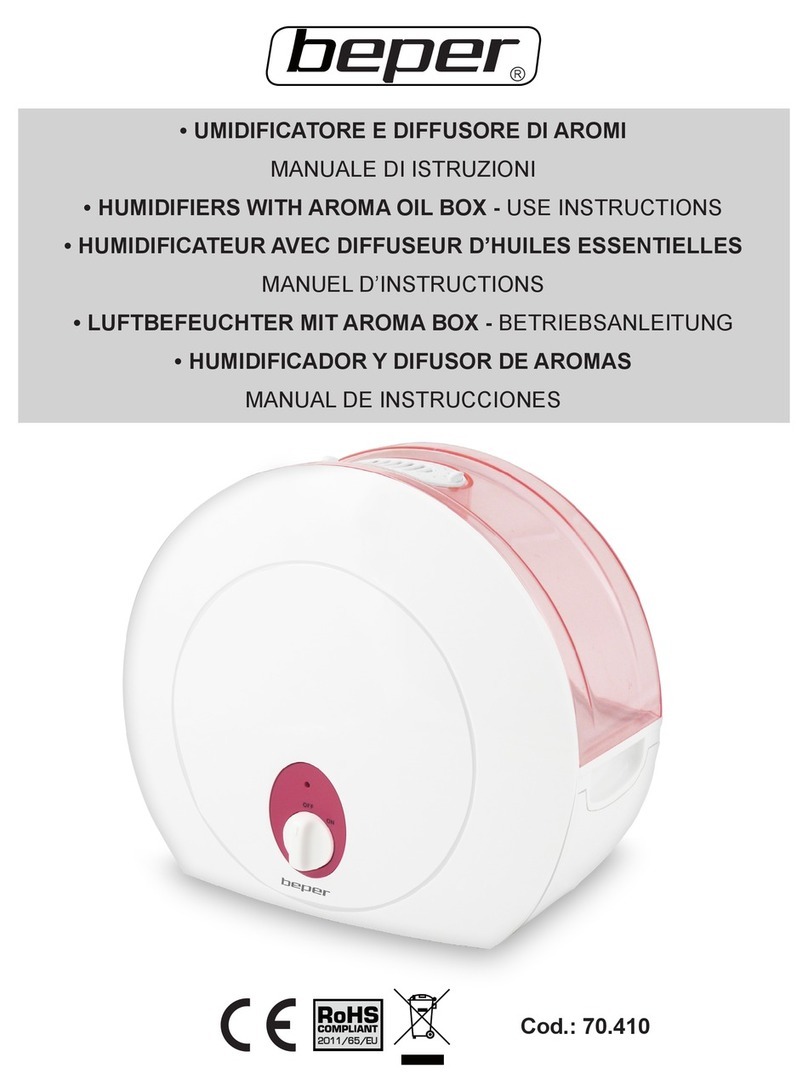 Beper HUMIDIFIER use instructions