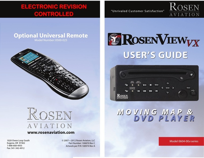 Rosen Aviation 0604-00x series user guide