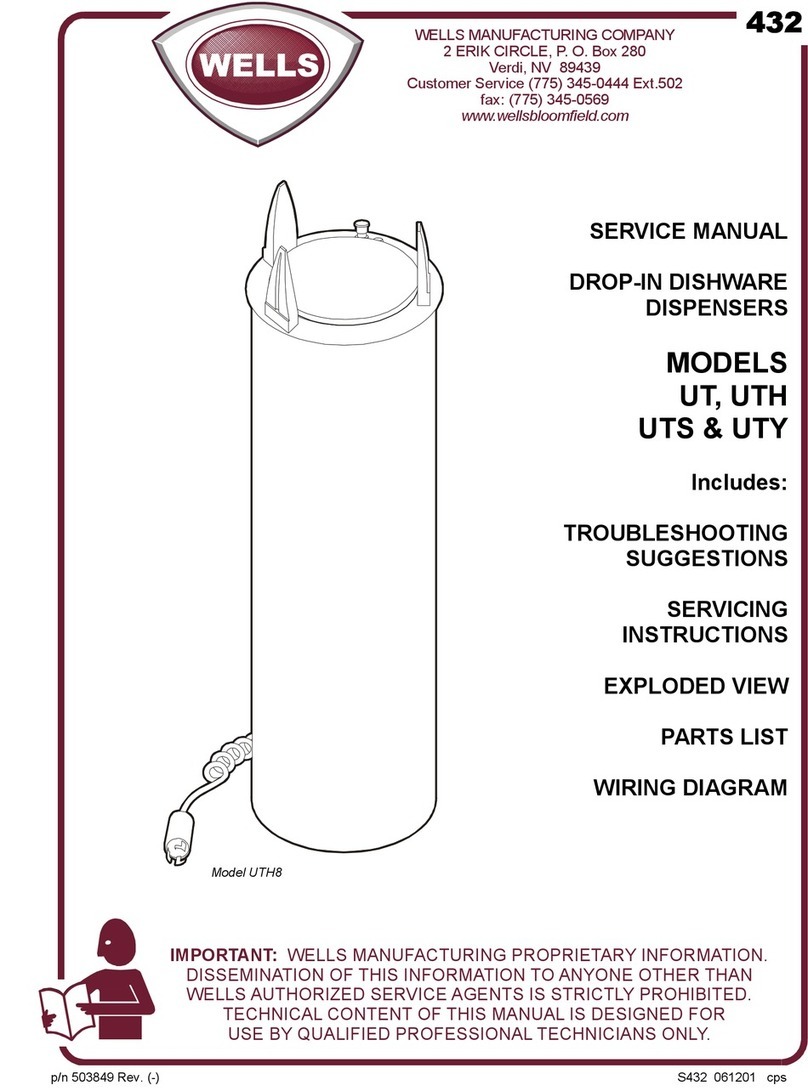 Wells UT Series Service manual