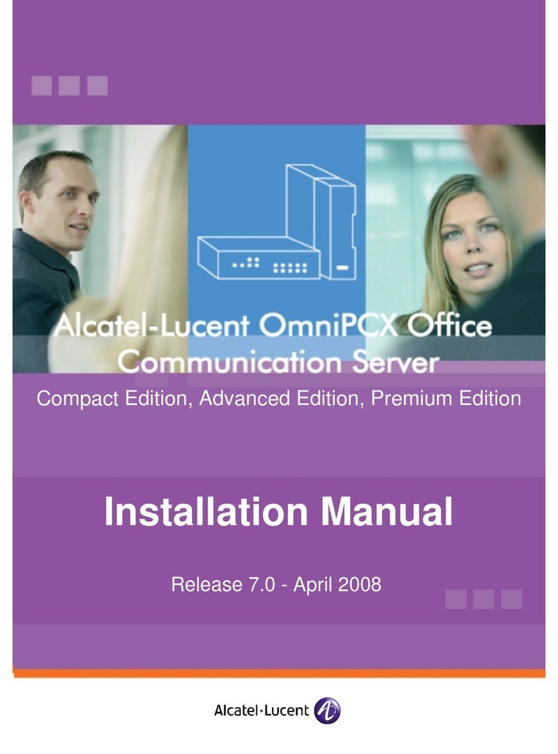 Alcatel-Lucent OmniPCX Office User manual