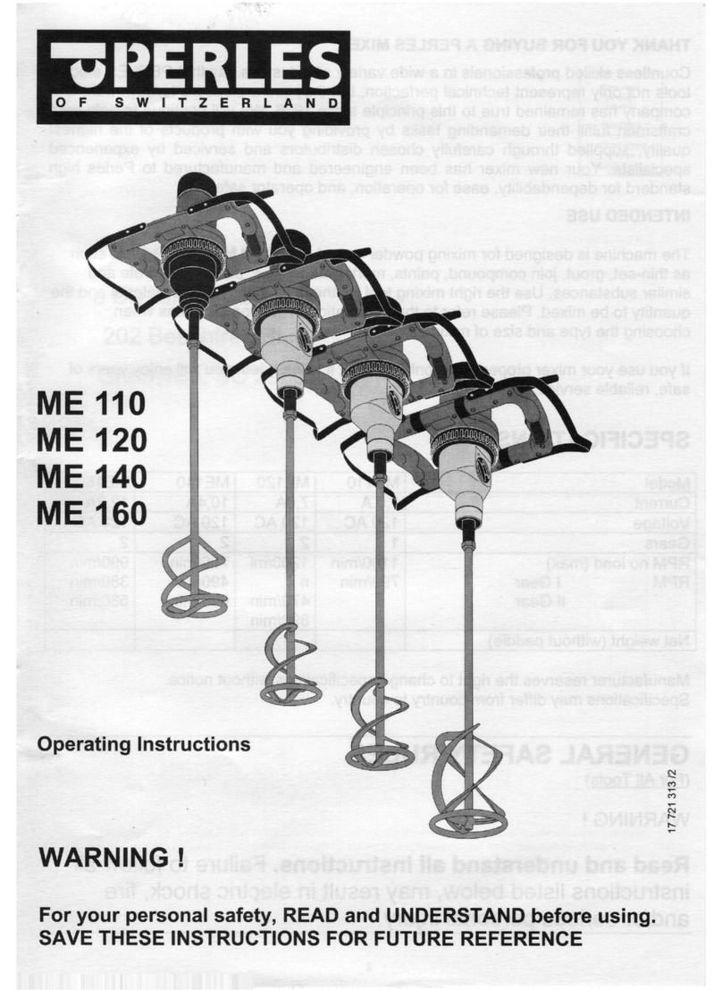 Perles ME110 operating instructions